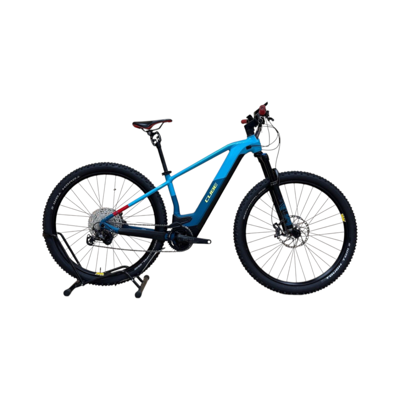 Cube Stereo Hybrid 140 HPC Actionteam – VTT électrique Bosch 750Wh, Bleu, M