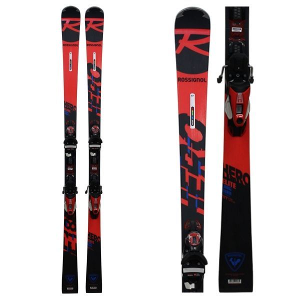 Ski Rossignol Hero Elite LT TI + Fixations - Homme - 161-170 Cm - Rouge