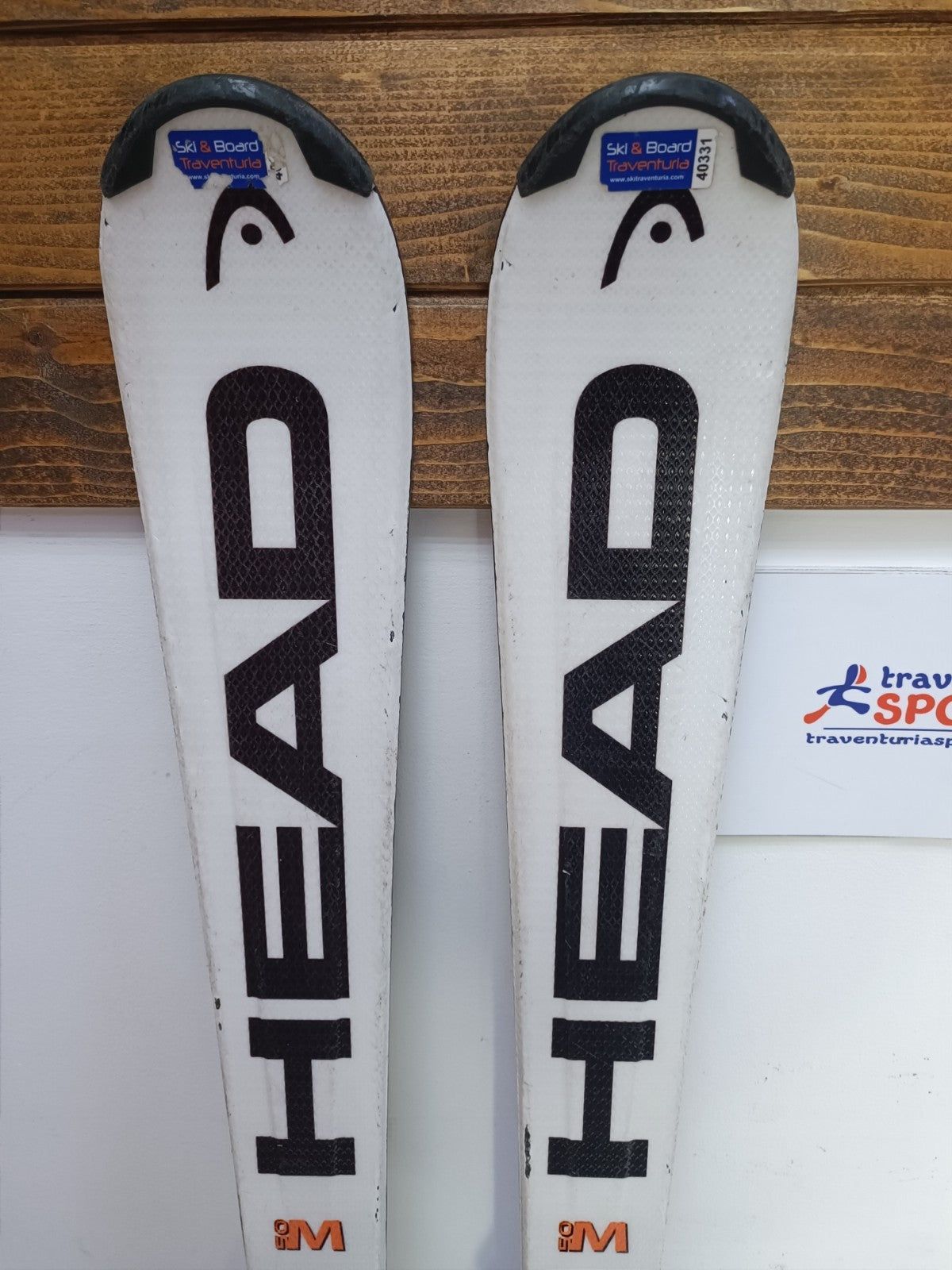 Skis HEAD The Link R Track 150 Cm + Fixations Elan ESP 10 - Occasion Ex-location - Parfait Débutant