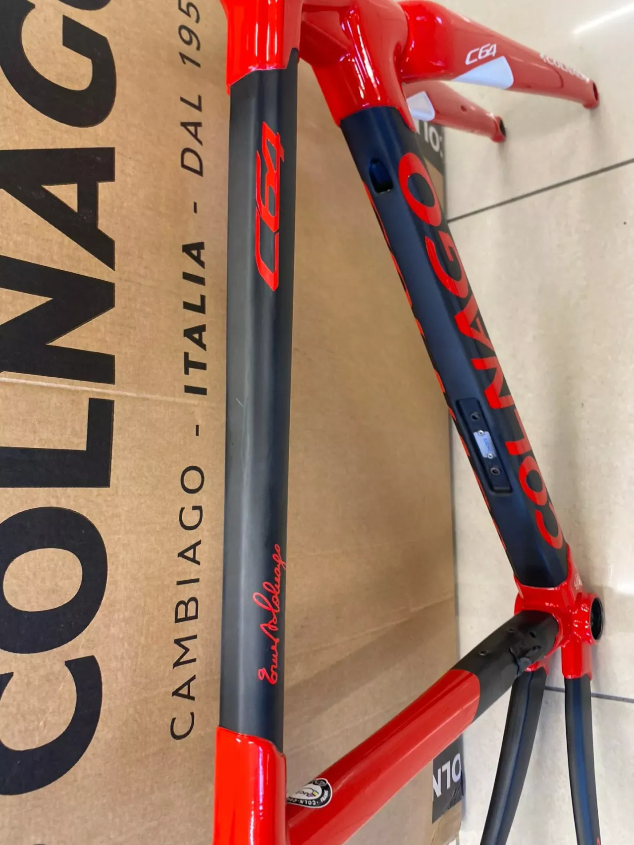 Cadre Vélo Route Colnago C64 Avec Fourche Alanera MMF85 - Occasion Bon état