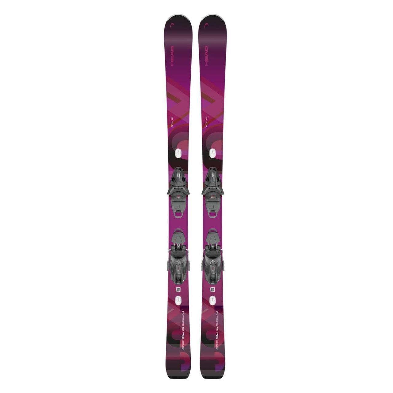 Ski Alpin HEAD EASY JOY 149 Cm + Fixations – Occasion état Correct (noir, Unisexe)
