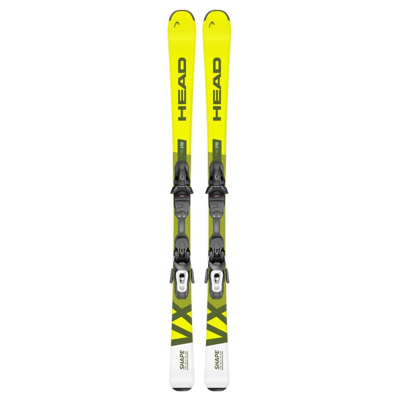 Skis Head Shape Vx 74 R + Fixations Pr 10 Gw Promo Jaune Homme