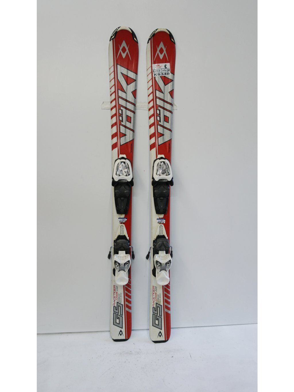 Skis enfant d'occasion VOLKL Racetiger GS + fixations Marker 4.5