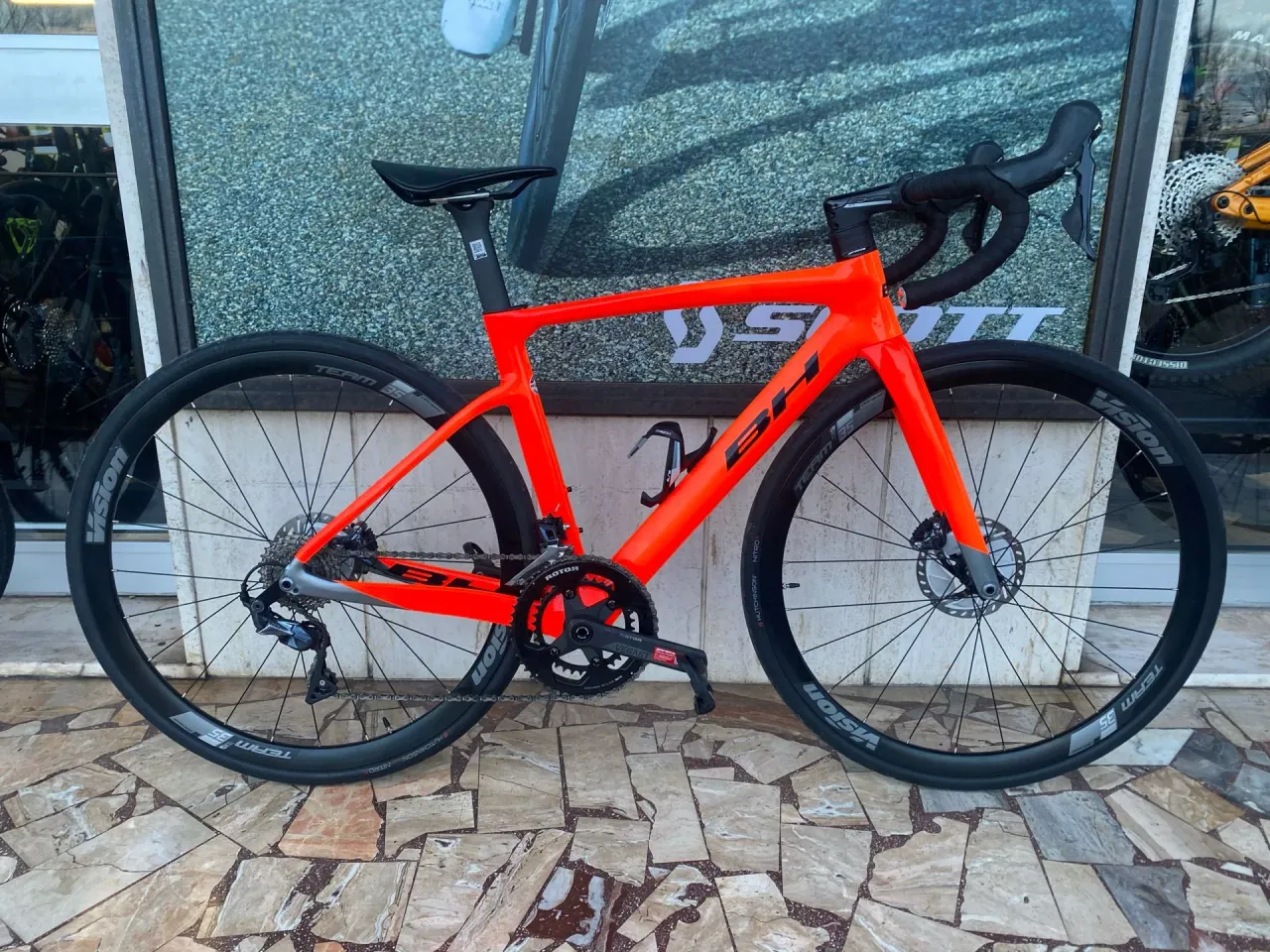BH Vélo de route Sl1 2.5 T54 Carbone (Blanc/Rouge