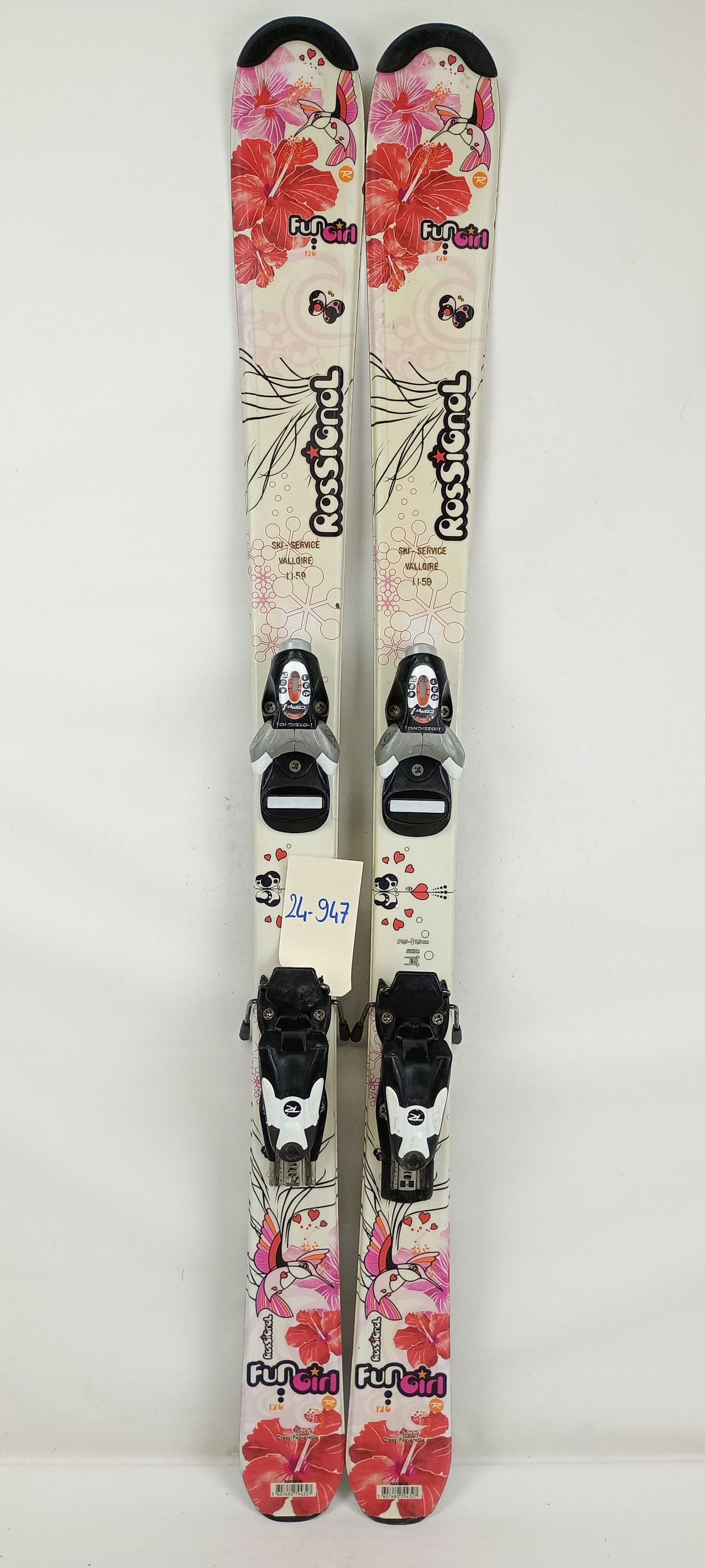 Rossignol Fun Girl スキー板120 ストックセット 子供用 fun girl