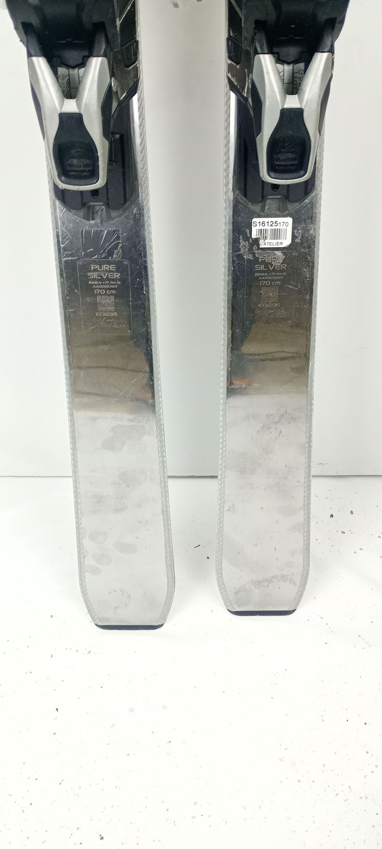 Ski Volant Silver 170cm Avec Fixations - All-Mountain Occasion, Argent