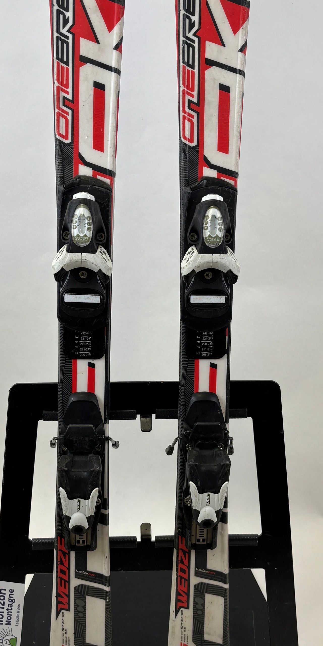 Skis Paraboliques Wed'ze SRX 800 + Fixations – 165-172cm – Occasion état Correct
