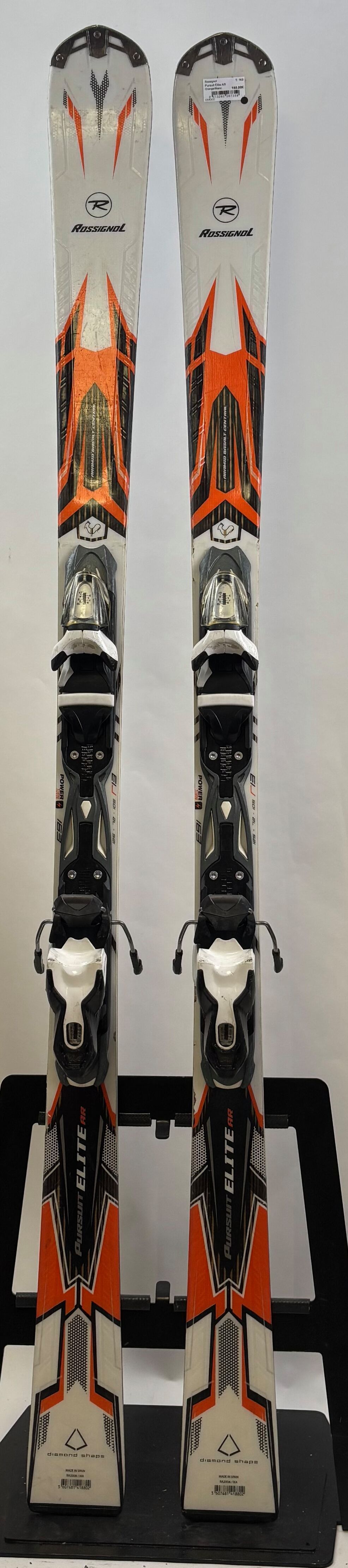 skis ROSSIGNOL PURSUIT 100, black/red, woodcore + Look Xpress 10 ( en PARFAIT état