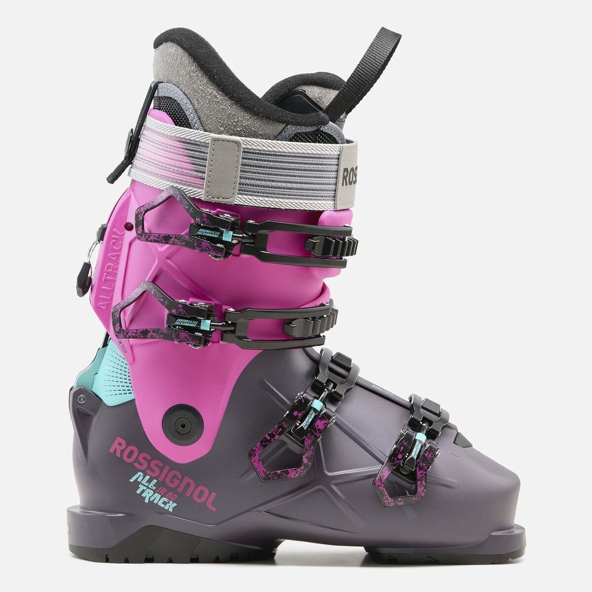 Chaussures De Ski Rossignol Pure 80 Femme - Blanc - Flex Réglable, Confort Sur Mesure - Taille 102 Mm - Pour Ski Loisir - 8