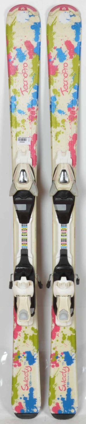 ski enfant TECHNO PRO SWEETY  taille: 130 cm = 1 mètre 30 + fixations