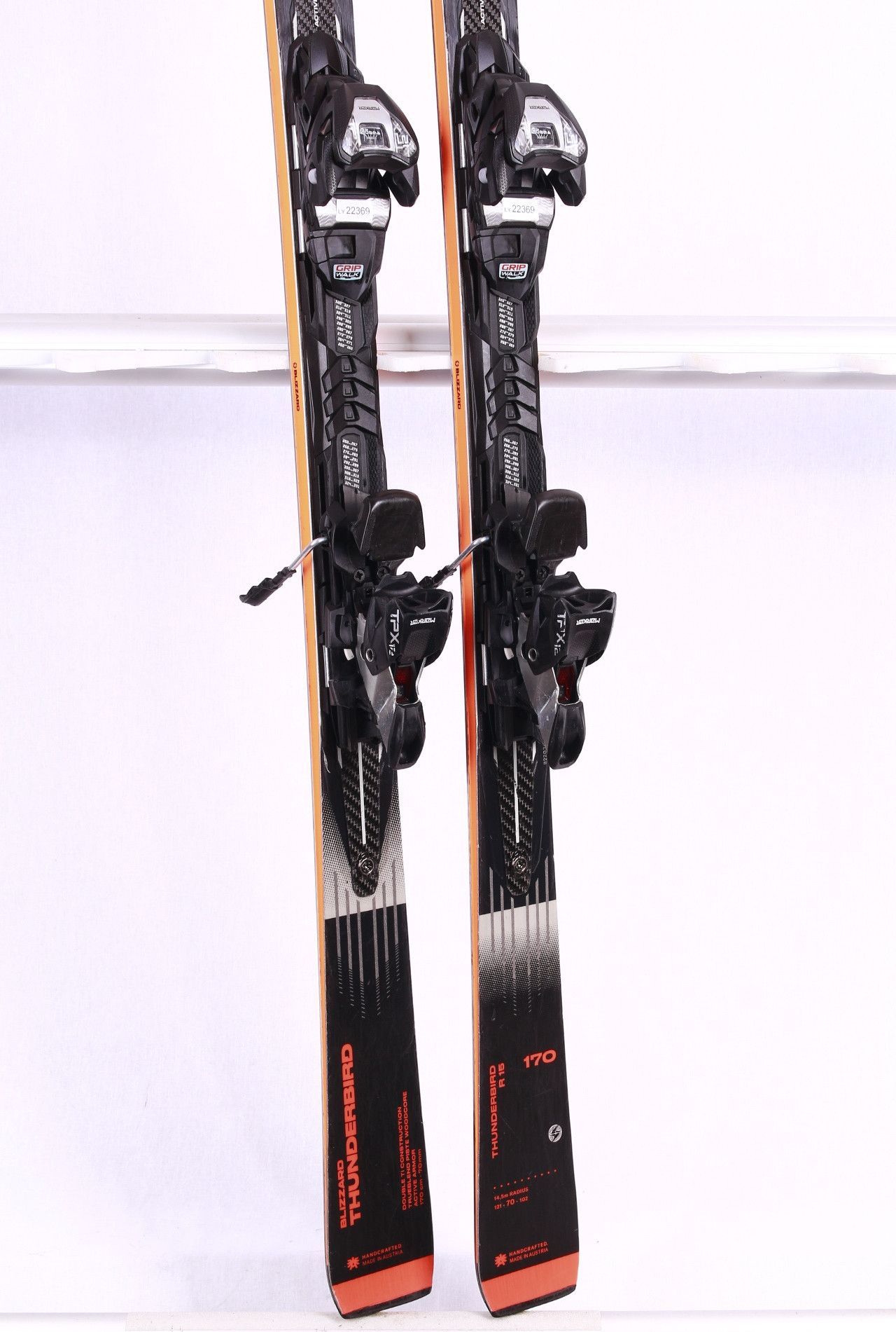 Ski Alpin Homme Blizzard Thunderbird R15 WB + Fixations - Piste Loisir, Noir, +170cm