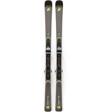 Skis Alpins K2 SUPER-CHARGER 182 Cm + Fixations - Occasion Adulte (noir)