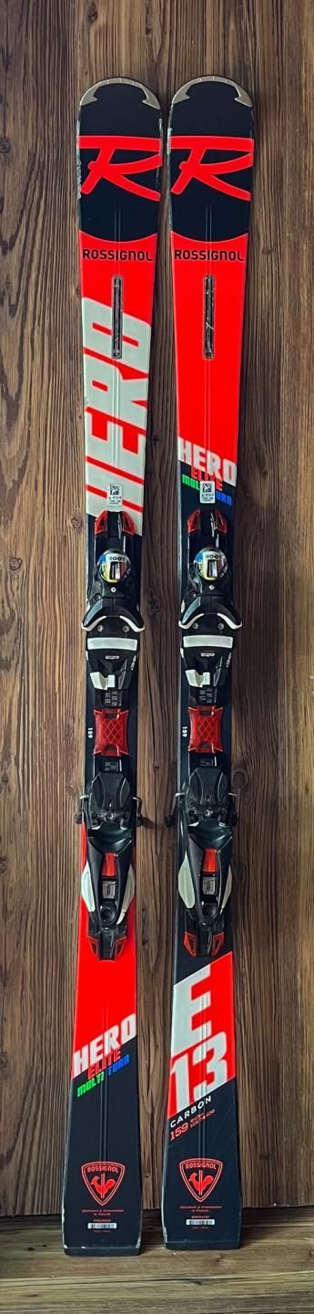 Skis Rossignol HERO ELITE MT - Taille 159 Cm (1m59) Avec Fixations, Occasion, Idéal Piste Loisir