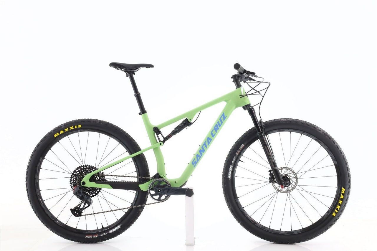 Cadre VTT Carbone Santa Cruz Blur TRc - Taille 19.5 Pouces - Blanc - Occasion Fonctionnel